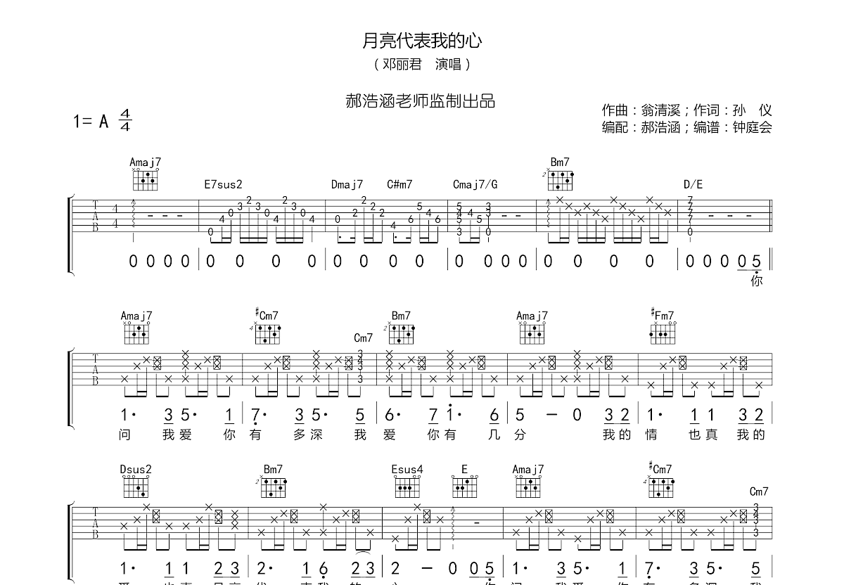 【下载】郝浩涵《zombie》高清吉他谱弹唱谱G调完美版原版编配+视频示范 | 极易音乐